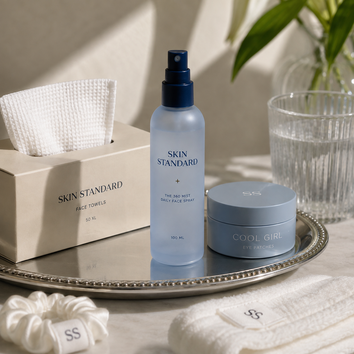 Face Towels SKIN STANDARD dans un rituel skincare premium